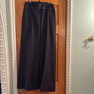 BCBGMaxAzria Brown Wide-Leg Trousers